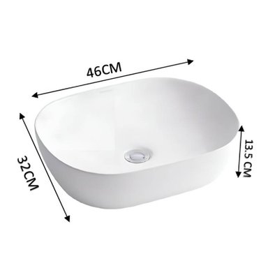 COMBO DE LAVATORIO RECTANGULAR MAS GRIFERIA AGUA FRIA DESAGUE Y ESPEJO - 4