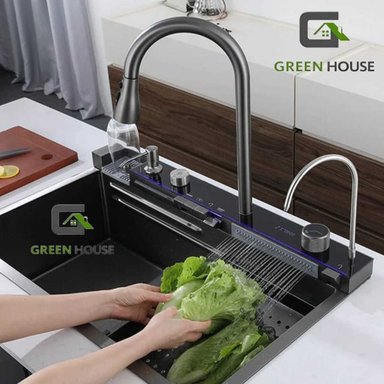 LAVADERO MULTIFUNCIONAL DE COCINA CON LUCES 5 TECLAS + MEZCLADORA - 3