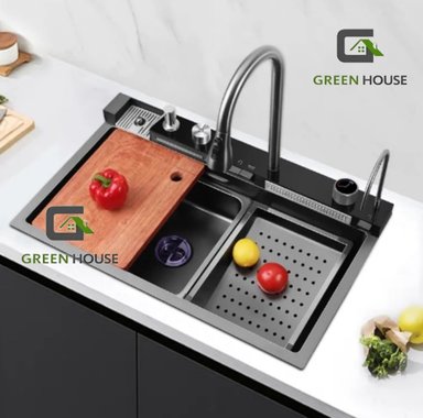 LAVADERO MULTIFUNCIONAL DE COCINA CON LUCES 5 TECLAS + MEZCLADORA - 5