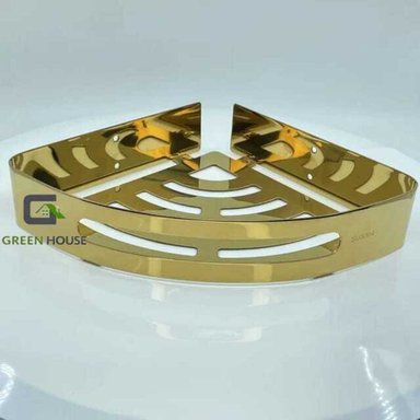 ESQUINERO ORGANIZADOR DUCHA DORADO ACERO