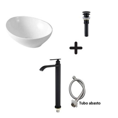 COMBO DE LAVATORIO MAS GRIFERIA Y  DESAGUE