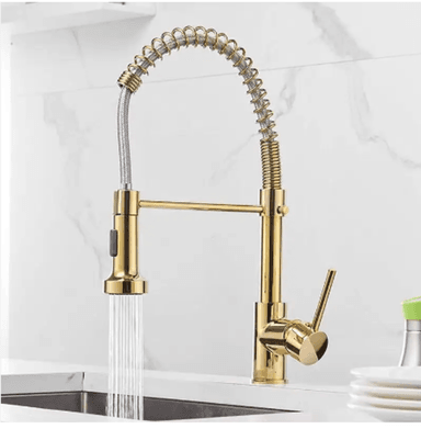 GRIFERIA  MEZCLADORA  MONOCOMANDO  DE COCINA DORADO