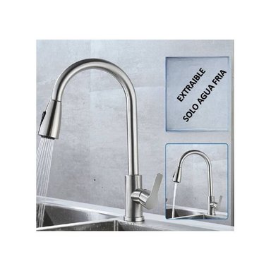GRIFERIA  DE COCINA EXTRAIBLE SOLO AGUA FRIA - 4