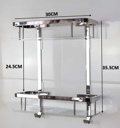 REPISA DOBLE ORGANIZADOR DUCHA -COCINA BRILLANTE - 3