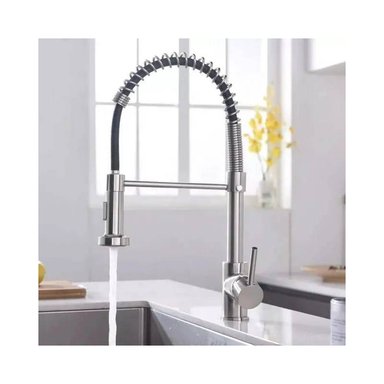 MEZCLADORA DE COCINA EXTRAIBLE ESPIRAL ACERO MONOCOMANDO - 2