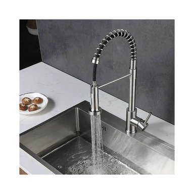 MEZCLADORA DE COCINA EXTRAIBLE ESPIRAL ACERO MONOCOMANDO - 4