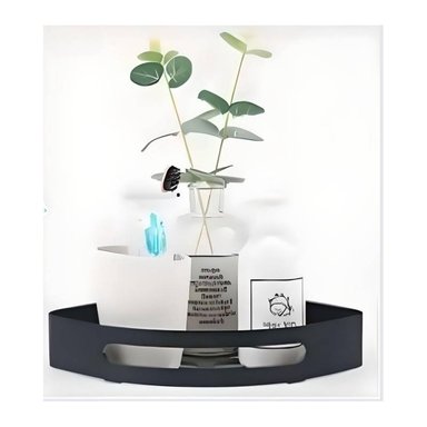 ESQUINERO ORGANIZADOR DUCHA -COCINA NEGRO ACERO - 2