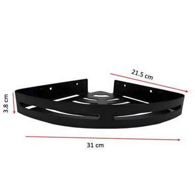 ESQUINERO ORGANIZADOR DUCHA -COCINA NEGRO ACERO - 3