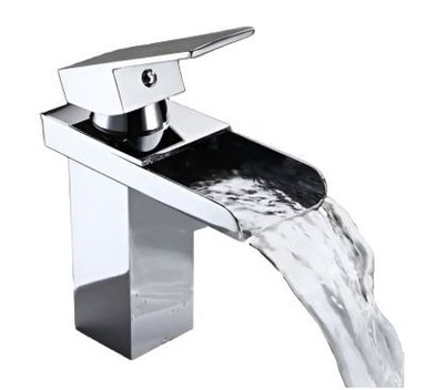 MEZCLADORA MONOCOMANDO DE LAVATORIO CAIDA CASCADA CUADRADA BAJA