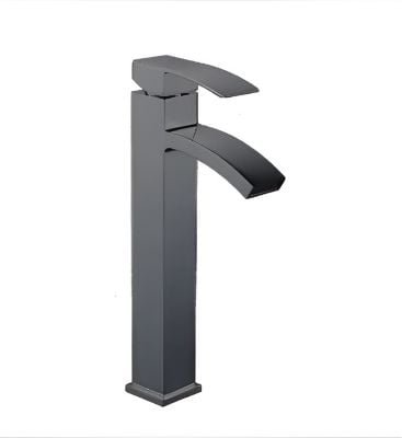 MEZCLADORA MONOCOMANDO DE LAVATORIO  NEGRO M8778