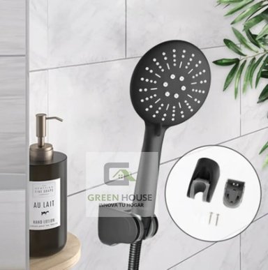 KIT DUCHA ESPAÑOLA DE ACERO 20CM + MEZCLADORA DUCHA + DUCHA TELEFONO - 3