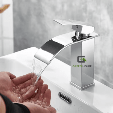 GRIFERIA LAVATORIO ACERO INOXIDABLE CROMADO AGUA FRIA  20CM