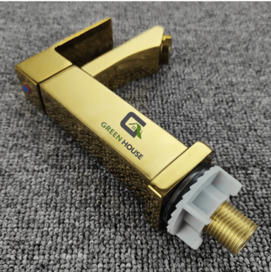 GRIFERIA 15CM DORADO PESADO AGUA FRIA + DESAGUE DORADO - 4