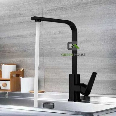 GRIFERIA MEZCLADORA NEGRO ACERO INOXIDABLE GIRO 360 GRADOS - 4
