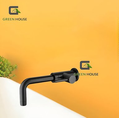 GRIFERIA ACERO INOXIDABLE PARA LAVATORIO NEGRO AGUA FRIA - 5