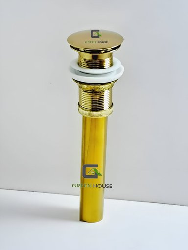 GRIFERIA 15CM DORADO AGUA FRIA + DESAGUE DORADO - 3