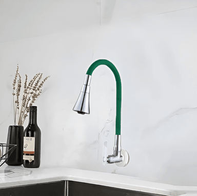 GRIFERIA DE COCINA  PARED FLEXIBLE COLOR VERDE