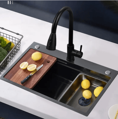 LAVADERO DE COCINA MULTIFUNCION CON REBOSE  MEZCLADORA EXTRAIBLE - 2