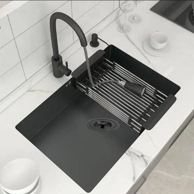 COMBO 81X48X23CM LAVADERO DE COCINA MODELO POZON  + MEZCLADORA - 2