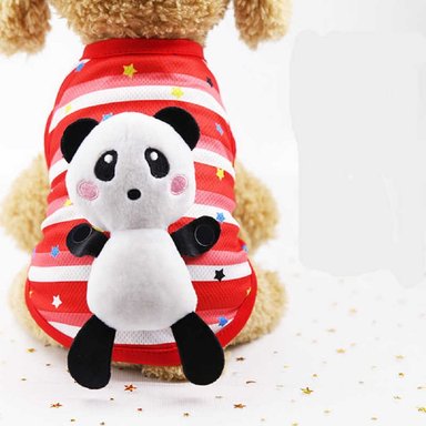 CAMISA PERRO DISEÑODE DIBUJOS ANIMADOS ROJO