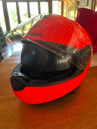 CASCO MOTO SCHUBERTH C3, SEGURIDAD Y CONFORT SUPERIOR ROJO MODULAR ABATIBLE TALLA 59/L