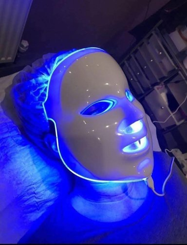 MÁSCARA LED FACIAL 7 COLORES REJUVENECIMIENTO USB - 4