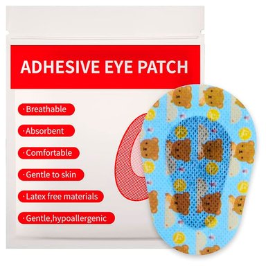 PARCHES OCULARES 60 PARA NIÑO OJO PEREZOZO AMBLIOPÍA CELESTE