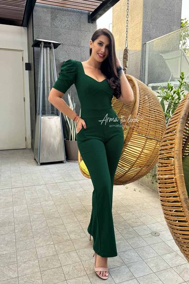 ENTERIZO MUJER ARMA TU LOOK BIANCA MANGA CORTA ABULLONADA - 1