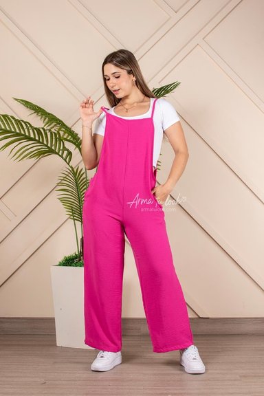 ENTERIZO SEDA MUJER ARMA TU LOOK FRANCIS TIRAS REGULABLES Y BOLSILLOS - 2