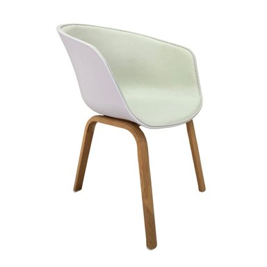 SILLA CON RESPALDO CURVO BEATS BLANCO