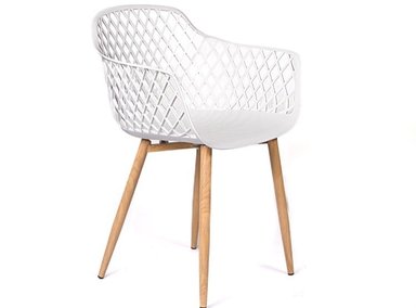 SILLA CON APOYABRAZOS TRINA BLANCO