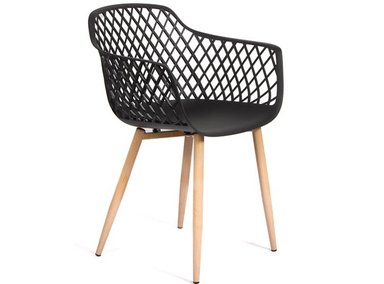 SILLA CON APOYABRAZOS TRINA NEGRO