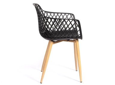 SILLA CON APOYABRAZOS TRINA NEGRO - 3
