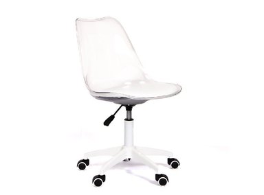 SILLA GIRATORIA ACOLCHADA MODELO EAMES TRANSPARENTE
