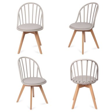 SILLA CON RESPALDAR CALADO MODELO MÁLAGA PACK X4