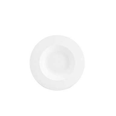PLATO GOURMET HONDO 23 CM BLANCO x6 PIEZAS