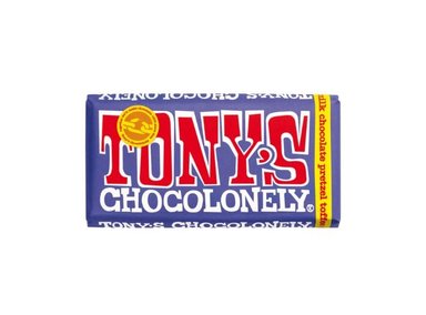 3 BARRAS DE CHOCOLATE DARK PRETZEL - 180GR TONY'S CHOCOLONELY - 1