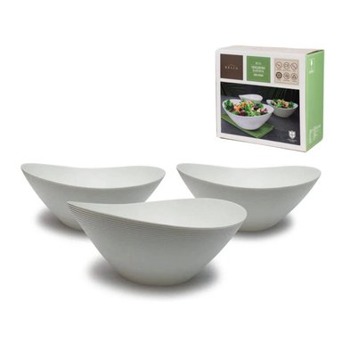 SET DE 3 ENSALADERAS BELIA ECOVIDRIO