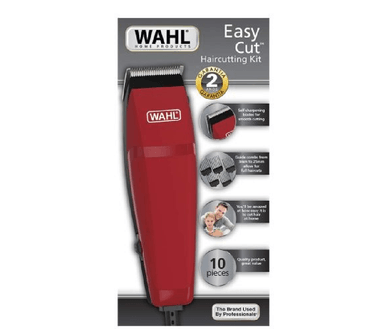 MÁQUINA DE CORTAR CABELLO WAHL EASY CUT ACERO INOX ROJO - 4