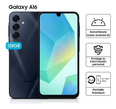 CELULAR SAMSUNG A16 SM-A165M 4GB RAM 128GB 6.7 NEGRO NEGRO