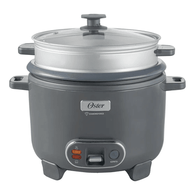 OLLA ARROCERA 3 EN 1 DE 12 TAZAS DIAMOND FORCE OSTER CKSTRC12DFSKE-053 2.2LITROS GRIS