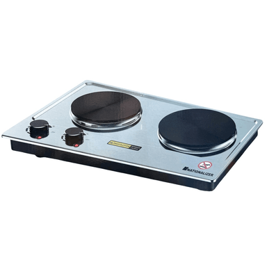 COCINA ELECTRICA DE 2 QUEMADORES NATIONALIZER 2500 WATTS NN-5824