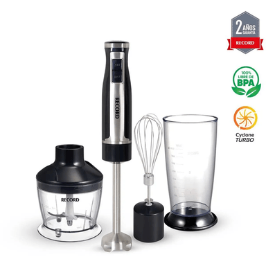 BATIDORA DE INMERSIÓN RECORD REC-INBIN2070 DE 700  WATTS - NEGRO