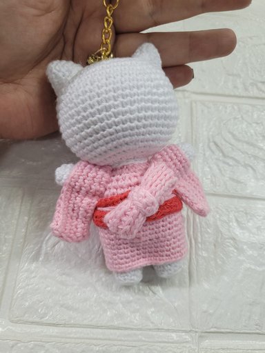 LLAVERO TEJIDO HELLO KITTY KIMONO - 2