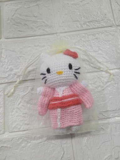 LLAVERO TEJIDO HELLO KITTY KIMONO - 3