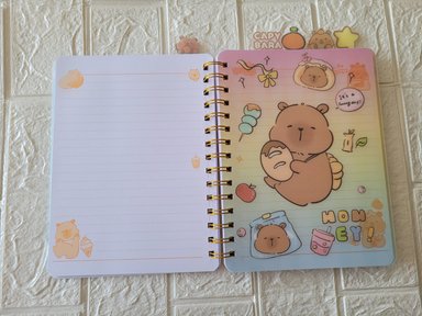 CUADERNO CAPIBARA ANILLADO PASTA HOLOGRAFICA - 6