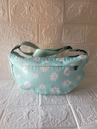 CARTERITA-MORRAL VERDE AGUA FLOREADO