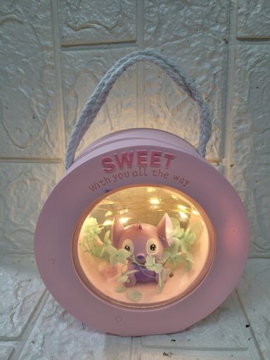 LAMPARA ANGELA REDONDO - ROSADO