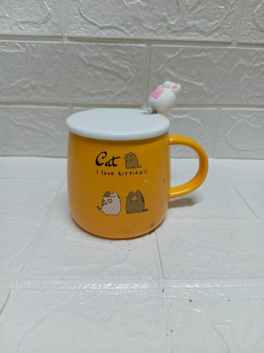 TAZA GATITO NARANJA - NARANJA