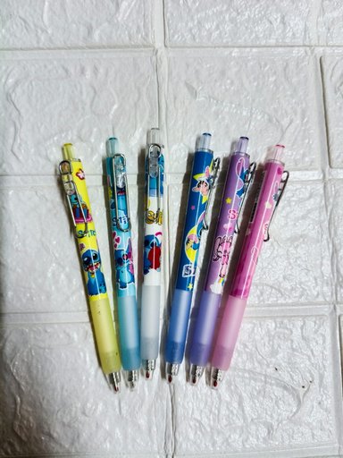 LAPICEROS STITCH X 6 UND TINTA NEGRA